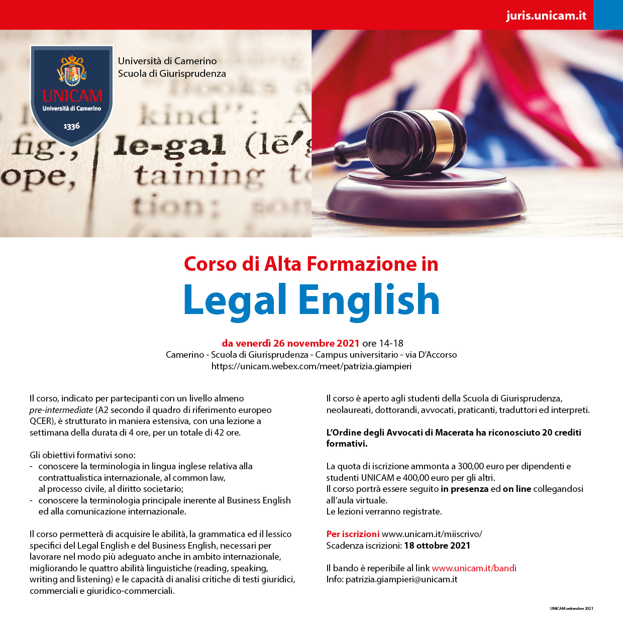 corso in legal english