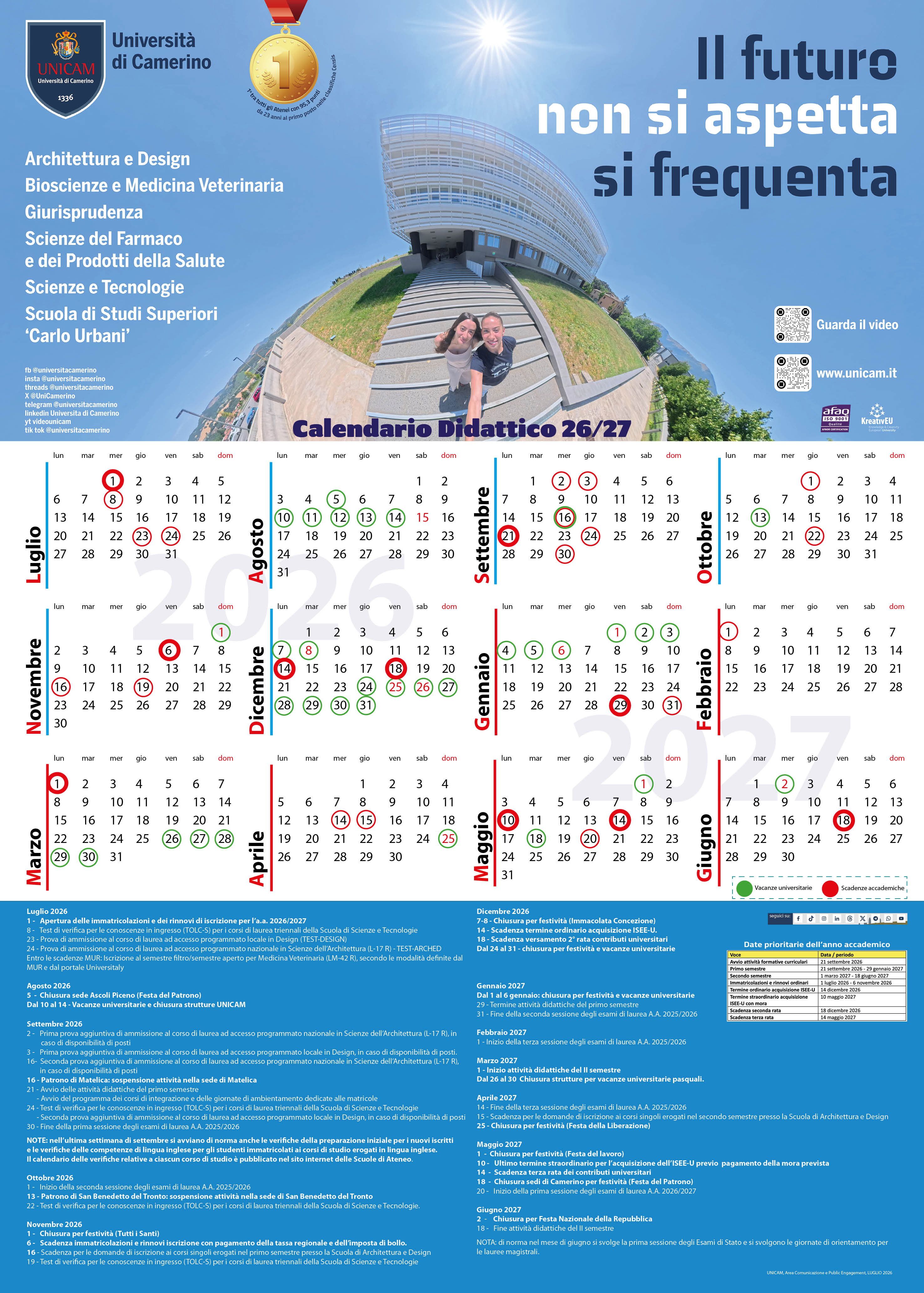 Calendario 26-27