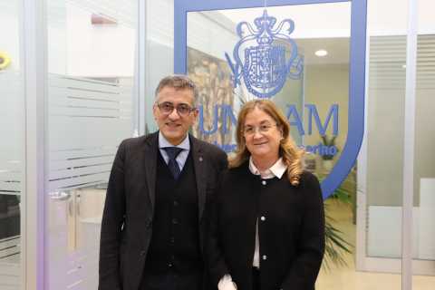 Il Rettore Unicam Leoni e la Prefetta di Macerata dott. Fusiello