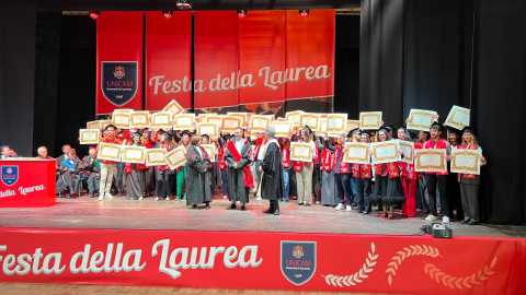 Un momento della Festa della Laurea 2025