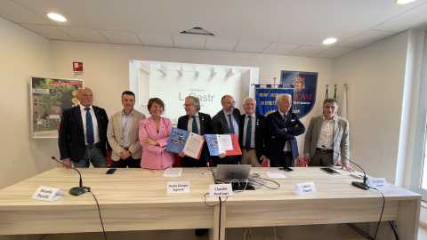 I rappresentanti di Unicam e Rotary 