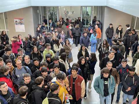 Studentesse e studenti a Porte Aperte in Unicam