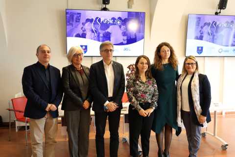 I relatori della conferenza stampa