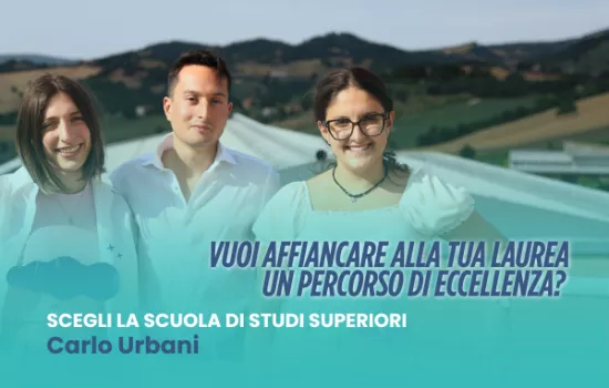 Iscrizioni alla Scuola di studi superiori "Carlo Urbani"