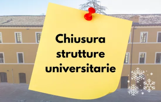 Chiusura strutture universitarie - 27 marzo 2026